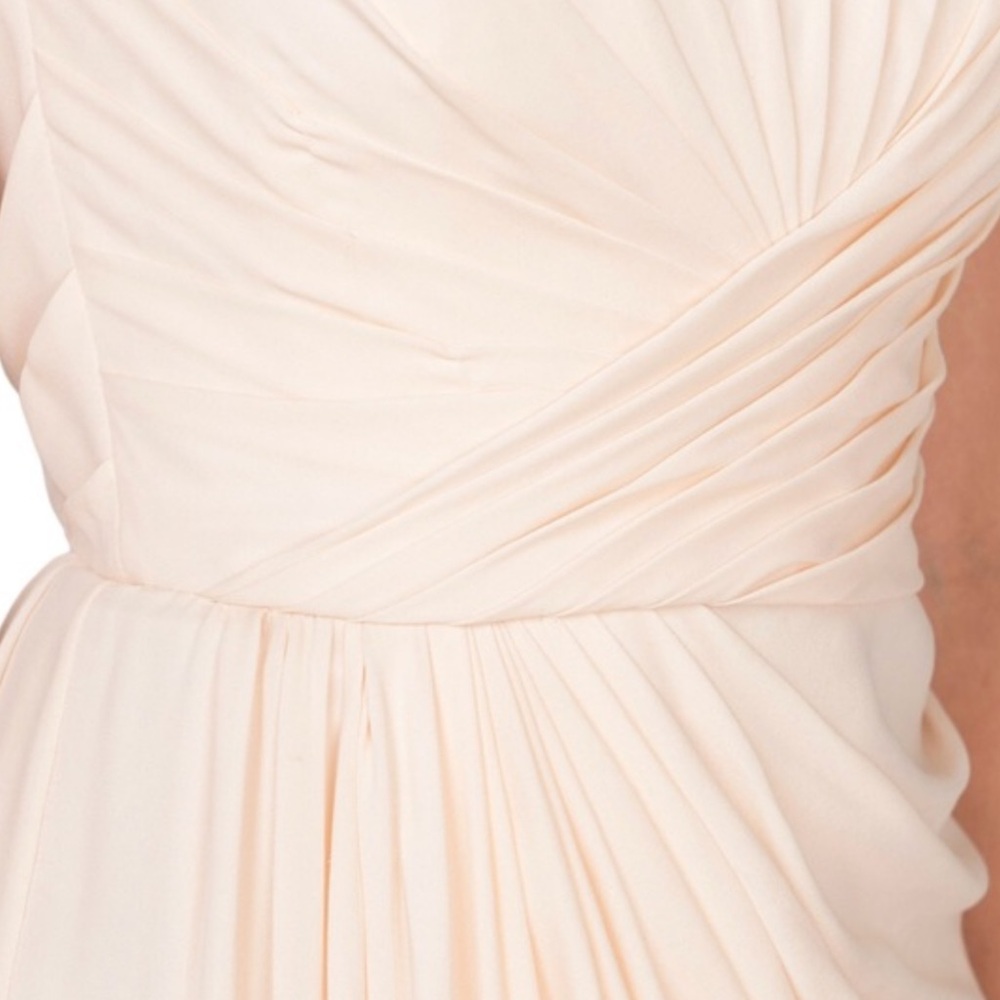 Badgley Mischka Strapless Cream Dress - Picture 4 of 7